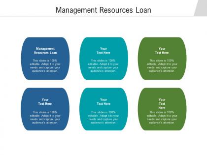 Management resources loan ppt powerpoint presentation ideas model cpb