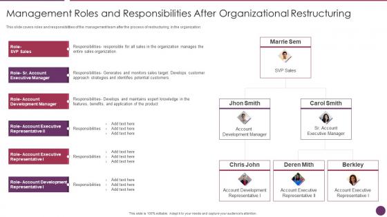 Management Roles And Responsibilities Company Reorganization Process