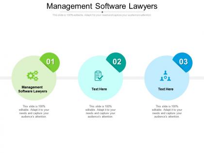 Management software lawyers ppt powerpoint presentation professional deck cpb