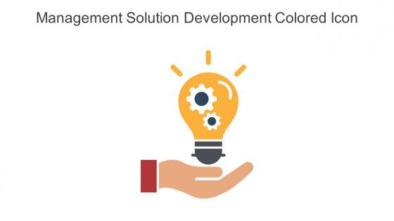 Management Solution Development Colored Icon In Powerpoint Pptx Png And Editable Eps Format