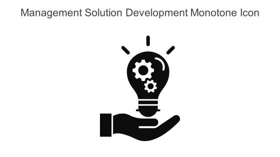 Management Solution Development Monotone Icon In Powerpoint Pptx Png And Editable Eps Format