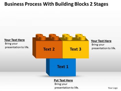 Management strategy consulting blocks 2 stages powerpoint templates ppt backgrounds for slides 0530