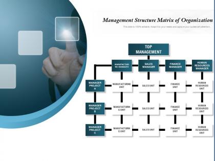 Management structure matrix of organization