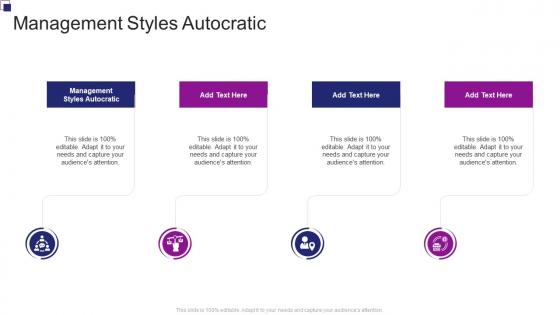 Management Styles Autocratic In Powerpoint And Google Slides Cpb