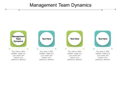 Management team dynamics ppt powerpoint presentation layouts deck cpb