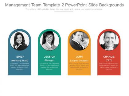 Management team template 2 powerpoint slide backgrounds