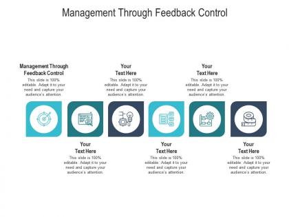 Management through feedback control ppt powerpoint presentation show background cpb