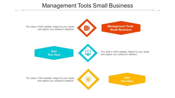 Management Tools Small Business Ppt Powerpoint Presentation Styles Example Cpb
