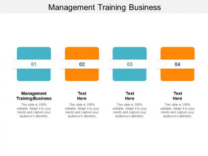 Management training business ppt powerpoint presentation graphics cpb