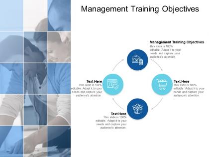 Management training objectives ppt powerpoint presentation pictures cpb