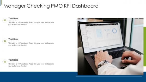 Manager Checking PMO KPI Dashboard