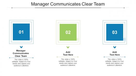 Manager Communicates Clear Team In Powerpoint And Google Slides Cpb