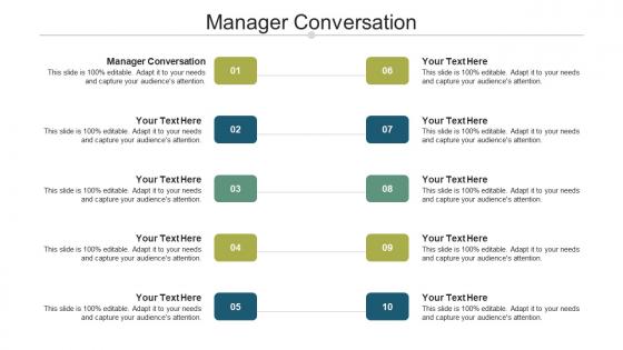 Manager conversation ppt powerpoint presentation inspiration files cpb