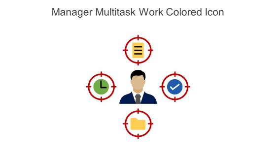 Manager Multitask Work Colored Icon In Powerpoint Pptx Png And Editable Eps Format