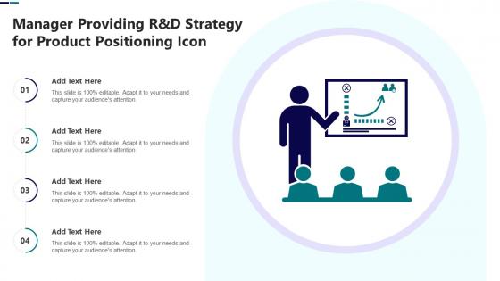 Manager Providing R And D Strategy For Product Positioning Icon