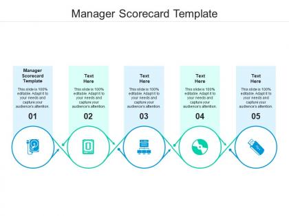 Manager scorecard template ppt powerpoint presentation slides graphics tutorials cpb