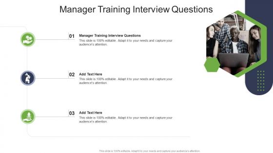 Manager Training Interview Questions In Powerpoint And Google Slides Cpb