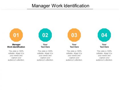 Manager work identification ppt powerpoint presentation model information cpb