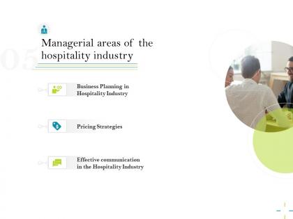 Managerial areas of the hospitality industry m2557 ppt powerpoint presentation styles aids