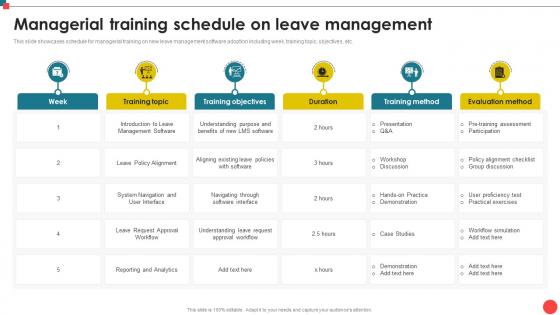 Managerial Training Schedule On Leave Management Automating Leave Management CRP DK SS
