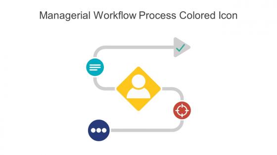 Managerial Workflow Process Colored Icon In Powerpoint Pptx Png And Editable Eps Format