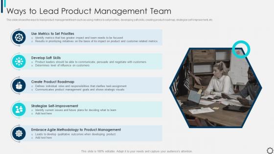 Managing And Innovating Product Management Ways To Lead Product Management Team