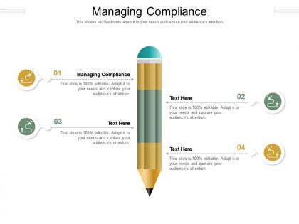 Managing compliance ppt powerpoint presentation portfolio professional cpb