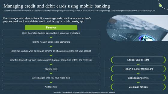 Managing Credit And Debit Cards Mobile Banking For Convenient And Secure Online Payments Fin SS