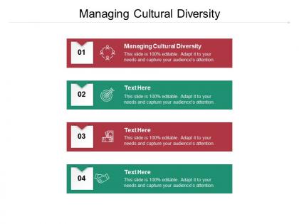 Managing cultural diversity ppt powerpoint presentation show background image cpb