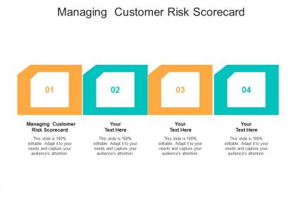 Managing customer risk scorecard ppt powerpoint presentation show portrait cpb