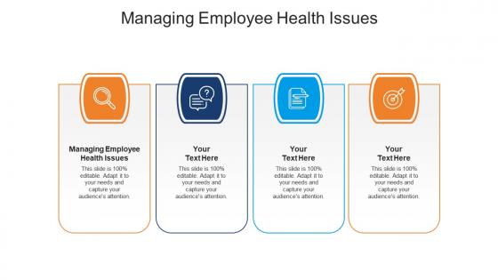 Managing employee health issues ppt powerpoint presentation inspiration model cpb