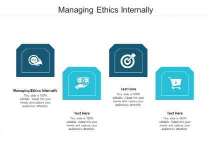 Managing ethics internally ppt powerpoint presentation infographic template professional cpb