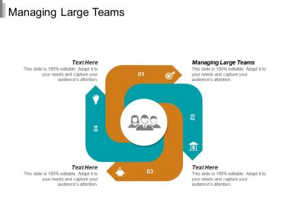 Managing large teams ppt powerpoint presentation gallery example cpb