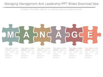 Managing management and leadership ppt slides download idea