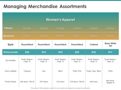 Managing merchandise assortments round neck ppt powerpoint presentation information
