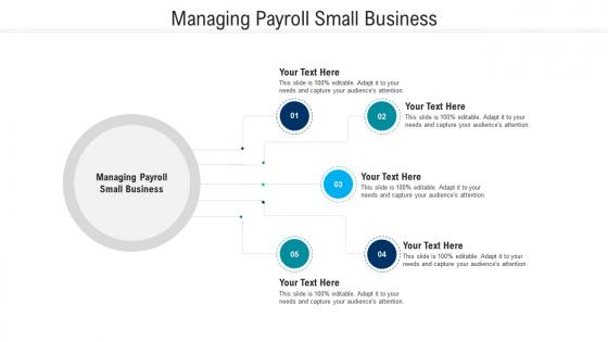 Managing payroll small business ppt powerpoint presentation icon graphics pictures cpb