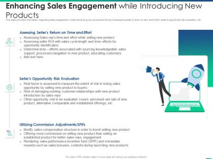 Managing product introduction to market enhancing sales engagement while introducing new products