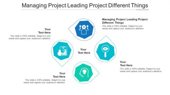 Managing project leading project different things ppt powerpoint presentation model cpb