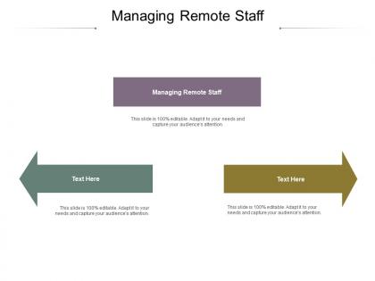 Managing remote staff ppt powerpoint presentation model skills cpb