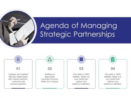 Managing strategic partnerships agenda of managing strategic partnerships