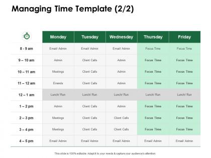 Managing time template ppt powerpoint presentation layouts design ideas