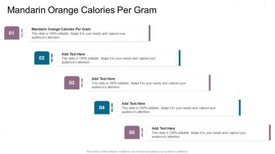 Mandarin Orange Calories Per Gram In Powerpoint And Google Slides Cpb
