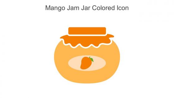 Mango Jam Jar Colored Icon In Powerpoint Pptx Png And Editable Eps Format
