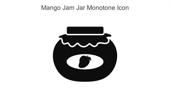 Mango Jam Jar Monotone Icon In Powerpoint Pptx Png And Editable Eps Format