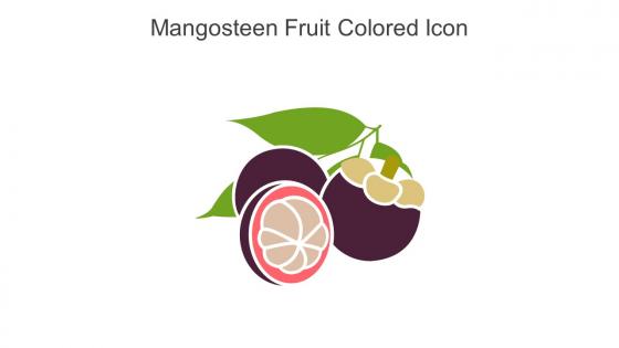 Mangosteen Fruit Colored Icon In Powerpoint Pptx Png And Editable Eps Format