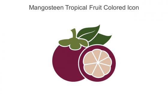Mangosteen Tropical Fruit Colored Icon In Powerpoint Pptx Png And Editable Eps Format