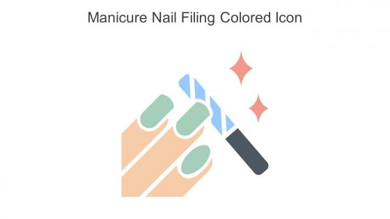 Manicure Nail Filing Colored Icon In Powerpoint Pptx Png And Editable Eps Format