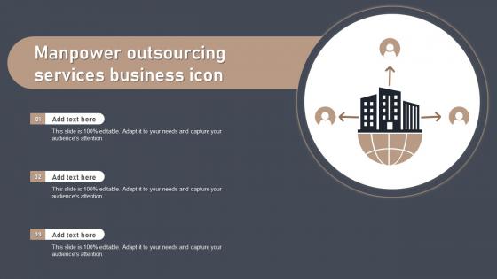 Manpower Outsourcing Services Business Icon