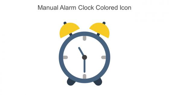 Manual Alarm Clock Colored Icon In Powerpoint Pptx Png And Editable Eps Format