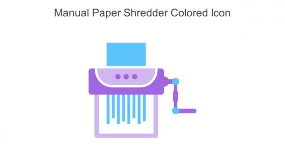 Manual Paper Shredder Colored Icon In Powerpoint Pptx Png And Editable Eps Format